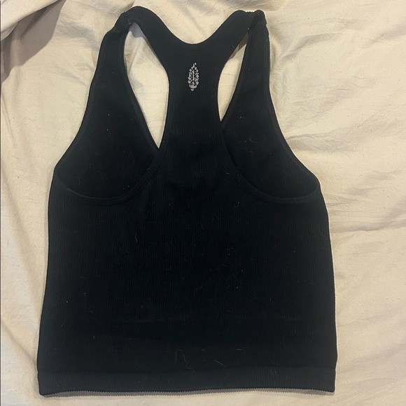 Black Ribbed Tank Top - Picture 2 of 3